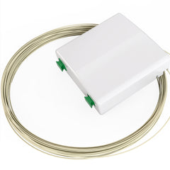 FTTH Box Loaded: 2 SC/APC couplers and 15 Meters SC/APC G.657A1 Duplex Cable / TAA Compliant
