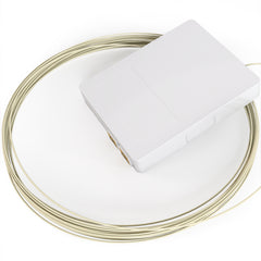 FTTH Box with Dual SC/APC Simplex Couplers and 15M Cable Duplex SC/APC G657A2 / TAA Compliant