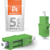 Fiber Optic Coupler LC Simplex APC Single Mode (5 Pack) / TAA Compliant