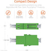 Fiber Optic Coupler LC Simplex APC Single Mode (5 Pack) - Beyondtech Beyondtech
