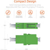 Fiber Optic Coupler LC Simplex APC Single Mode (5 Pack) / TAA Compliant