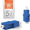 Fiber Optic Coupler LC Simplex UPC Single Mode (5 Pack) / TAA Compliant
