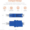 Fiber Optic Coupler LC Simplex UPC Single Mode (5 Pack) / TAA Compliant