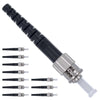Fiber Optics Connector ST/UPC Simplex Single Mode (10 Pack) / TAA Compliant