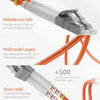 LC to LC OM1 Multimode Duplex LSZH UPC Fiber Patch Cable / TAA Compliant