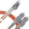 LC to SC OM1 Multimode Duplex LSZH UPC Fiber Patch Cable - Beyondtech Beyondtech