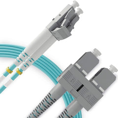 LC to SC OM3 10G Multimode Duplex LSZH UPC Fiber Patch Cable / TAA Compliant