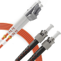 LC to ST OM2 Multimode Duplex UPC Fiber Patch Cable / TAA Compliant 30m (98ft)