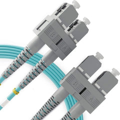 SC to SC OM3 10G Multimode Duplex UPC Fiber Patch Cable / TAA Compliant
