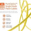 SC to ST OS1 Single Mode Duplex LSZH UPC Fiber Patch Cable / TAA Compliant
