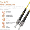 ST to ST OS1 Single Mode Duplex LSZH UPC Fiber Patch Cable - Beyondtech Beyondtech