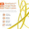 ST to ST OS1 Single Mode Duplex LSZH UPC Fiber Patch Cable / TAA Compliant