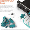 Fiber Optic Coupler LC Duplex UPC Multimode Aqua / TAA Compliant