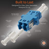 Fiber Optic Coupler LC Duplex UPC Single Mode (Blue) / TAA Compliant