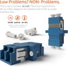 Fiber Optic Coupler LC Duplex UPC Single Mode (Blue) - Beyondtech Beyondtech