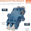 Fiber Optic Coupler LC Duplex UPC Single Mode (Blue) / TAA Compliant