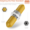 Fiber Optic Coupler ST Simplex UPC Single Mode (5 Pack) - Beyondtech Beyondtech