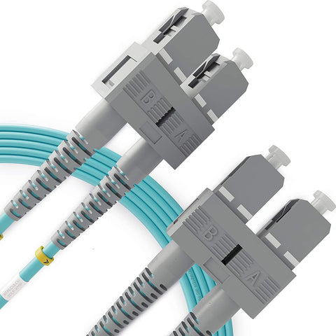 SC to SC OM4 40G Multimode Duplex Fiber Patch Cable / TAA Compliant 15m (49ft)