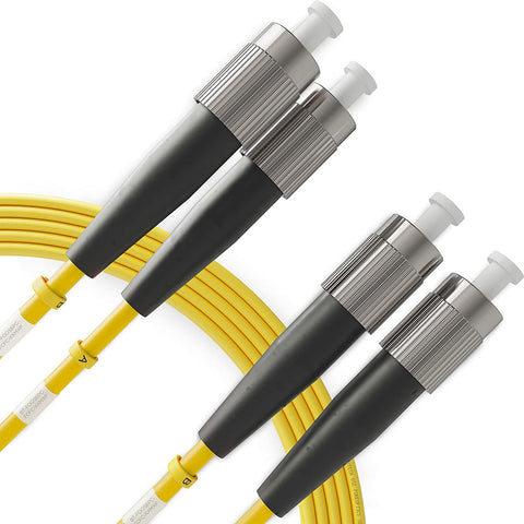 FC to FC OS2 Single Mode Duplex UPC LSZH Fiber Patch Cable / TAA Compliant 200m (656ft)