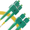 SC to SC OS1 Single Mode Duplex APC Fiber Patch Cable / TAA Compliant 20m