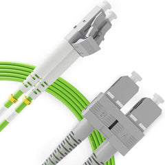 LC to SC OM5 100G Multimode Duplex Fiber Patch Cable / TAA Compliant