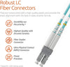 LC to ST OM4 40G Multimode Duplex Fiber Patch Cable / TAA Compliant