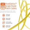 LC to ST OS2 Single Mode Duplex UPC LSZH Fiber Patch Cable / TAA Compliant