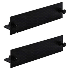 Blank Fiber Adapter Panel LGX Footprint, Black - 2 Pack / TAA Compliant