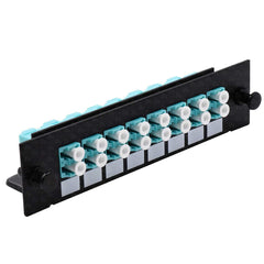 LC Fiber Adapter Panel (LGX Footprint) Loaded w/8 LC Duplex OM3/OM4 Multimode