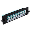 LC Fiber Adapter Panel (LGX Footprint) Loaded w/8 LC Duplex OM3/OM4 Multimode