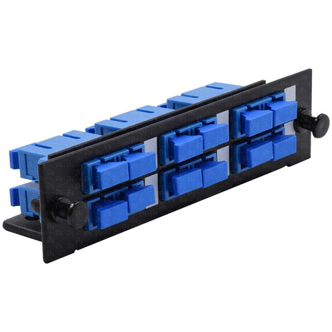 SC Fiber Adapter Panel (LGX Footprint) Loaded w/6 SC Duplex OS1/OS2 Singlemode - Beyondtech