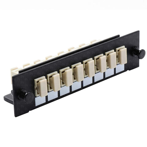 SC Fiber Adapter Panel (LGX Footprint) Loaded w/8 SC Simplex OS1/OS2 Singlemode - Beyondtech