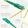 SC to SC OS1 Simplex Patch Cable Fiber Single Mode APC LSZH / TAA Compliant