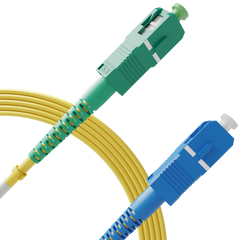 SC to SC OS2 Single Mode Simplex APC LSZH Fiber Patch Cable / TAA Compliant Beyondtech