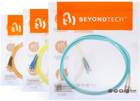 LC-ST Duplex Multimode 62.5/125 (OM1) Fiber Optic Patch Cable in Orange LC-ST Duplex Multimode 62.5/125 (OM1) Fiber Optic Patch Cable in Orange