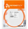 LC to ST OM1 Multimode Duplex LSZH UPC Fiber Patch Cable - Beyondtech Beyondtech