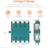 Fiber Optic Coupler LC Quad UPC Multimode Aqua - Beyondtech Beyondtech