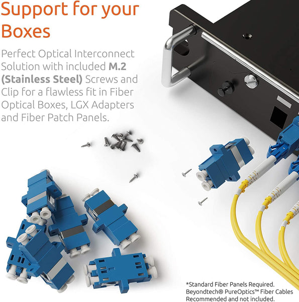 LC Duplex Adapter UPC Single Mode (5 Pack) by Beyondtech