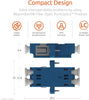 Fiber Optic Coupler LC Duplex UPC Single Mode (Blue) - Beyondtech Beyondtech