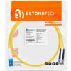 LC to ST OS2  Single Mode Duplex UPC LSZH Fiber Patch Cable - Beyondtech Beyondtech