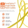 LC to ST OS2  Single Mode Duplex UPC LSZH Fiber Patch Cable - Beyondtech Beyondtech