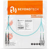 SC to ST OM3 10G Multimode Duplex LSZH Fiber Patch Cable - Beyondtech Beyondtech