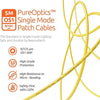 LC UPC to SC APC OS1 Single Mode Simplex Fiber Patch Cable - Beyondtech Beyondtech