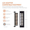 LC Fiber Adapter for Fiber Patch Panel (LGX Footprint) Loaded w/8 LC Duplex OM1/OM2 Multimode - Beyondtech Beyondtech